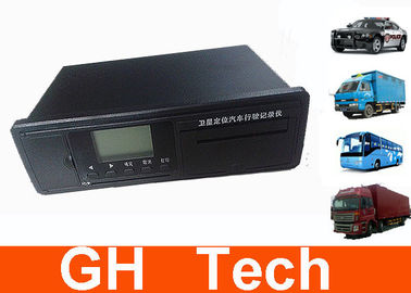 RS232 / 485 Interface GPS Digital Tachograph , Black Vehicle Data Recorder